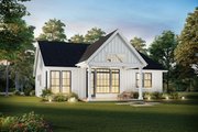 Contemporary Style House Plan - 3 Beds 2 Baths 1373 Sq/Ft Plan #48-1039 Exterior 