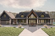 Modern Style House Plan - 2 Beds 3 Baths 2813 Sq/Ft Plan #455-232 Exterior 