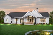 Farmhouse Style House Plan - 4 Beds 2 Baths 1975 Sq/Ft Plan #48-1045 Exterior 