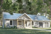 Farmhouse Style House Plan - 3 Beds 2 Baths 1311 Sq/Ft Plan #44-271 Exterior 