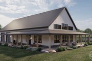 Barndominium Style House Plan - 3 Beds 2 Baths 2113 Sq/Ft Plan #455-244 Exterior 