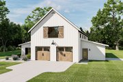 Barndominium Style House Plan - 3 Beds 2 Baths 2810 Sq/Ft Plan #455-274 Exterior 