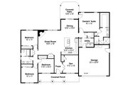 Ranch Style House Plan - 4 Beds 2 Baths 2124 Sq/Ft Plan #124-1091 Floor 