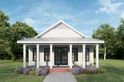 Traditional Style House Plan - 2 Beds 2 Baths 1120 Sq/Ft Plan #44-245 Exterior 