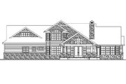 Craftsman Style House Plan - 4 Beds 3.5 Baths 2674 Sq/Ft Plan #124-582 Exterior 