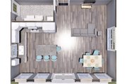 Traditional Style House Plan - 2 Beds 2 Baths 1120 Sq/Ft Plan #44-245 Floor 