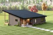 Modern Style House Plan - 2 Beds 2 Baths 1160 Sq/Ft Plan #1064-319 Exterior 