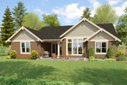 Cottage Style House Plan - 4 Beds 3 Baths 2114 Sq/Ft Plan #48-1078 Exterior 