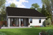 Farmhouse Style House Plan - 3 Beds 2 Baths 1446 Sq/Ft Plan #48-1068 Exterior 