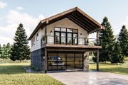 Modern Style House Plan - 1 Beds 1 Baths 1030 Sq/Ft Plan #455-317 Exterior 