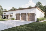 Barndominium Style House Plan - 3 Beds 2 Baths 1927 Sq/Ft Plan #455-639 Exterior 