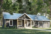 Farmhouse Style House Plan - 3 Beds 2 Baths 1311 Sq/Ft Plan #44-271 Exterior 