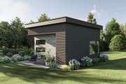 Modern Style House Plan - 1 Beds 1 Baths 373 Sq/Ft Plan #455-355 Exterior 