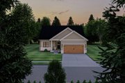 Farmhouse Style House Plan - 2 Beds 2 Baths 1192 Sq/Ft Plan #455-271 Exterior 
