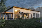 Barndominium Style House Plan - 4 Beds 2 Baths 1982 Sq/Ft Plan #455-251 Exterior 