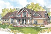 Craftsman Style House Plan - 4 Beds 3.5 Baths 2674 Sq/Ft Plan #124-582 Exterior 
