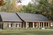 Barndominium Style House Plan - 4 Beds 3 Baths 2519 Sq/Ft Plan #44-282 Exterior 