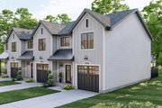 Farmhouse Style House Plan - 3 Beds 2.5 Baths 1464 Sq/Ft Plan #455-306 Exterior 
