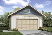 Traditional Style House Plan - 0 Beds 0 Baths 576 Sq/Ft Plan #124-1039 Exterior 