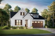 Contemporary Style House Plan - 3 Beds 2 Baths 1373 Sq/Ft Plan #48-1039 Exterior 