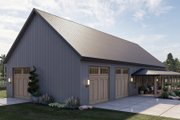 Barndominium Style House Plan - 3 Beds 2 Baths 2113 Sq/Ft Plan #455-244 Exterior 