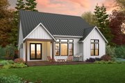 Farmhouse Style House Plan - 3 Beds 2 Baths 1552 Sq/Ft Plan #48-1032 Exterior 