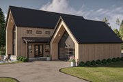 Barndominium Style House Plan - 3 Beds 2.5 Baths 2332 Sq/Ft Plan #455-340 Exterior 