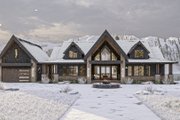 Modern Style House Plan - 2 Beds 3 Baths 2813 Sq/Ft Plan #455-232 Exterior 