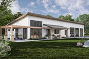 Barndominium Style House Plan - 4 Beds 2 Baths 1982 Sq/Ft Plan #455-251 Exterior 
