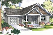 Traditional Style House Plan - 3 Beds 2 Baths 1426 Sq/Ft Plan #124-398 Exterior 