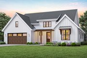 Farmhouse Style House Plan - 3 Beds 2 Baths 1878 Sq/Ft Plan #48-944 Exterior 