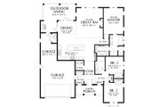 Farmhouse Style House Plan - 3 Beds 2 Baths 1878 Sq/Ft Plan #48-944 Floor 
