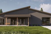 Barndominium Style House Plan - 2 Beds 2 Baths 2016 Sq/Ft Plan #455-254 Exterior 