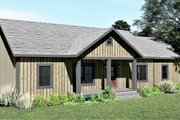 Ranch Style House Plan - 3 Beds 2 Baths 1311 Sq/Ft Plan #44-239 Exterior 