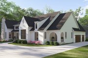 Cottage Style House Plan - 3 Beds 2.5 Baths 3242 Sq/Ft Plan #455-678 Exterior 