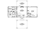 Craftsman Style House Plan - 2 Beds 2 Baths 1545 Sq/Ft Plan #124-1019 Floor 