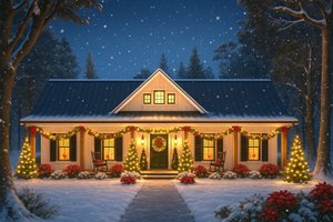 Farmhouse Exterior - Front Elevation Plan #44-306