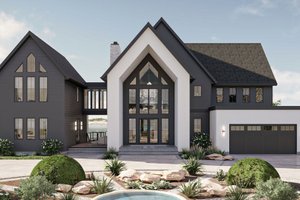 Modern Exterior - Front Elevation Plan #455-528