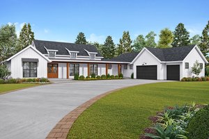 Farmhouse Exterior - Front Elevation Plan #48-943