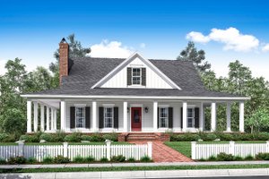 House Plan Designs with Wrap Around Porch & Open Floor Plan