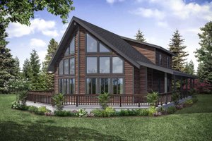 Rustic Wrap Around Porch House Plans, Floor Plans & Designs