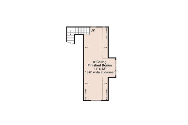 Craftsman Floor Plan - Upper Floor Plan #124-1459