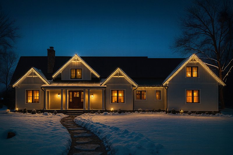 Craftsman Style House Plan - 4 Beds 3.5 Baths 3892 Sq/Ft Plan #124-1459 Exterior