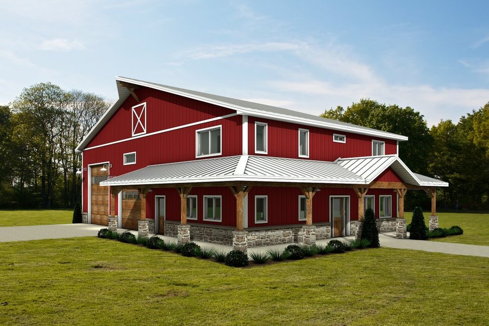 Barndominium House Plans with Shops
