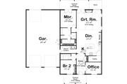 Barndominium Style House Plan - 2 Beds 2 Baths 2016 Sq/Ft Plan #455-254 Floor 
