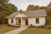 Farmhouse Style House Plan - 3 Beds 2 Baths 1311 Sq/Ft Plan #44-227 Exterior 