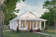 Traditional Style House Plan - 2 Beds 2 Baths 1120 Sq/Ft Plan #44-245 Exterior 