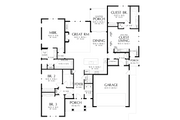 Cottage Style House Plan - 4 Beds 3 Baths 2114 Sq/Ft Plan #48-1078 Floor 