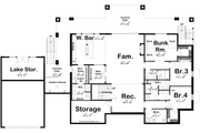 Modern Style House Plan - 2 Beds 3 Baths 2813 Sq/Ft Plan #455-232 Floor 