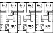 Farmhouse Style House Plan - 3 Beds 2.5 Baths 1464 Sq/Ft Plan #455-306 Floor 